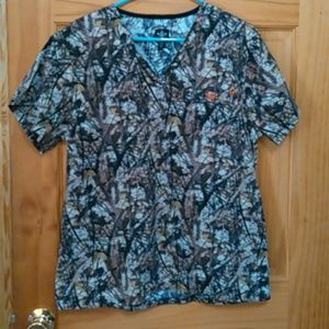 Camo scrub top